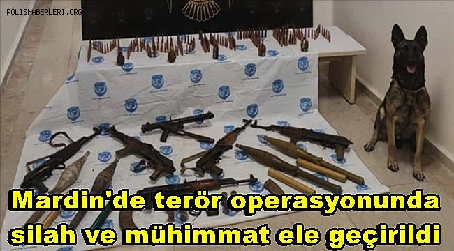 Mardin'de terör operasyonunda silah, mühimmat ve yaşam malzemeleri ele geçirildi 