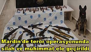 Mardin'de terör operasyonunda silah, mühimmat ve yaşam malzemeleri ele geçirildi 
