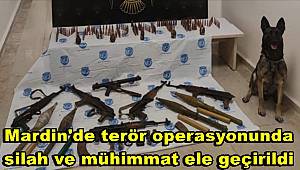 Mardin'de terör operasyonunda silah, mühimmat ve yaşam malzemeleri ele geçirildi