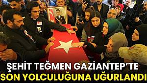 Şehit Teğmen Öztürkmen Gaziantep'te son yolculuğuna uğurlandı 