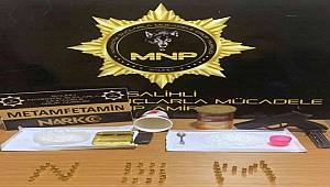 Şüpheli otomobilden metamfetamin çıktı, 3 tutuklama 