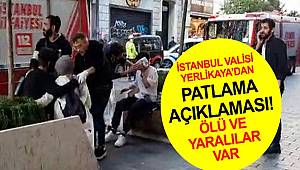 Taksim İstiklal Caddesi'nde patlama meydana geldi... Vali Yerlikaya'dan ilk açıklama