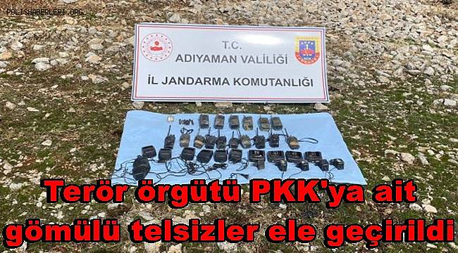 Terör örgütü PKK'ya ait toprağa gömülü telsizler ele geçirildi 