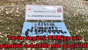 Terör örgütü PKK'ya ait toprağa gömülü telsizler ele geçirildi 