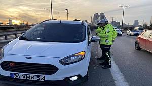 Ataşehir’de çakar denetimi, Kurallara uymayan sürücülere 3 bin 508 TL ceza 