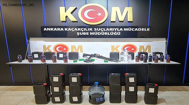 Başkent polisinin yılbaşı öncesi sahte içki operasyonunda 4 kişi yakalandı 