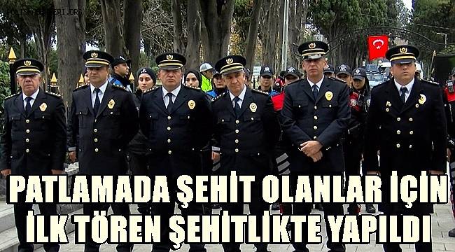 Beşiktaş'taki patlamada şehit olanlar için ilk tören şehitlikte yapıldı 