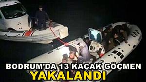 Bodrum'da 13 Kaçak Göçmen Yakalandı