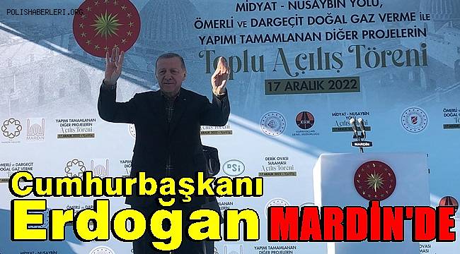 Cumhurbaşkanı Erdoğan Mardin'de 