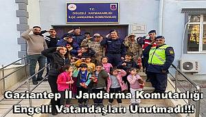 Gaziantep İl Jandarma Komutanlığı Engelli Vatandaşları Unutmadı
