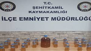 Gaziantep’te 16 litre sahte alkol ele geçirildi
