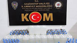 Gaziantep'te 84 litre sahte dökme alkol ele geçirildi 