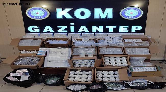 Gaziantep'te kaçak ilaç operasyonunda iki şüpheli yakalandı 