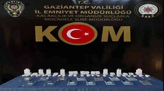 Gaziantep'te kaçak makaron ve cep telefonu operasyonu, 3 gözaltı 