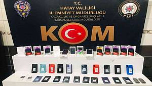 Hatay’da 38 adet kaçak cep telefonu ele geçirildi