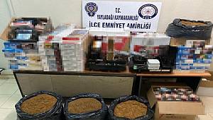 Hatay’da kaçak tütün ve makaron operasyonu