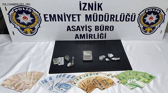 İznik’te uyuşturucu operasyonuna 2 gözaltı 