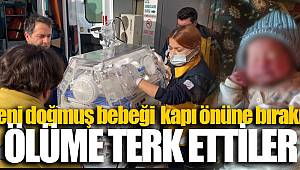 Kapıyı açınca kordon bağı düşmemiş bebekle karşılaştı 