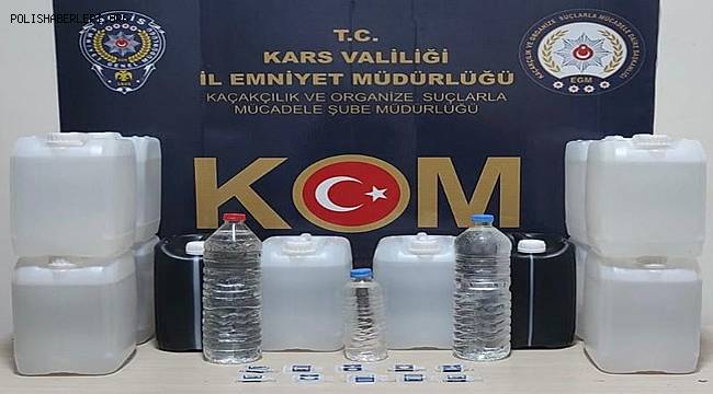 Kars’ta kaçak içki operasyonu 