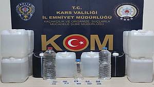 Kars’ta kaçak içki operasyonu