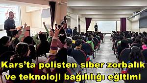 Kars’ta polisten siber zorbalık ve teknoloji bağılılığı eğitimi