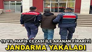 Manisa'da 19 Yıl Hapis Cezası İle Aranan Firariyi Jandarma Yakaladı