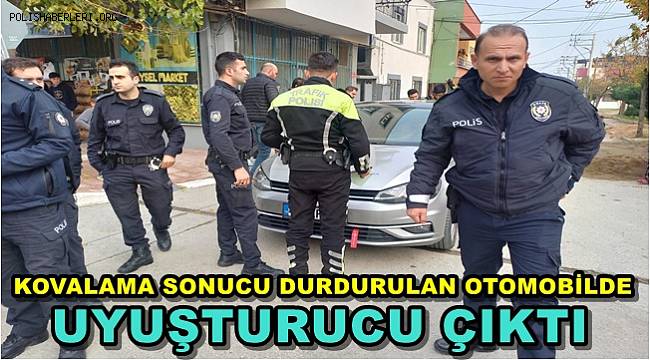 Manisa'da Kovalamaca Sonucu Durdurulan Otomobilde Uyuşturucu Bulundu