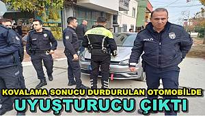 Manisa'da Kovalamaca Sonucu Durdurulan Otomobilde Uyuşturucu Bulundu