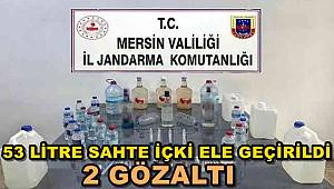 Mersin'de 53 Litre Sahte İçki Ele Geçirildi: 2 Gözaltı
