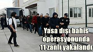 Mersin merkezli 2 ilde yasadışı bahis operasyonu, 11 gözaltı 