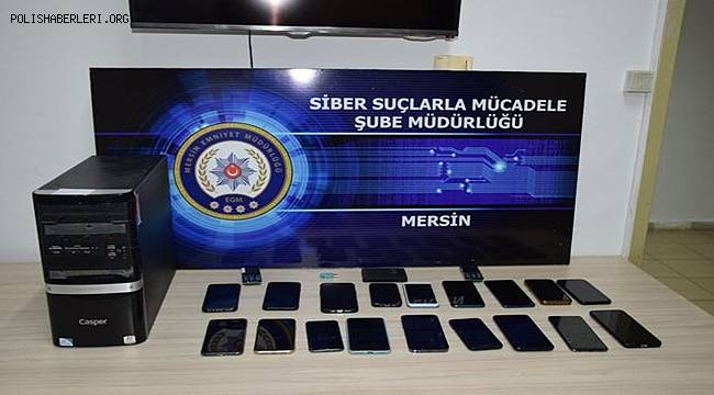 Mersin merkezli nitelikli dolandırıcılık operasyonunda 59 zanlı yakalandı 