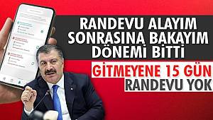 MHRS'DEN randevu alıp gelmeyenlere 15 gün yeni randevu yok