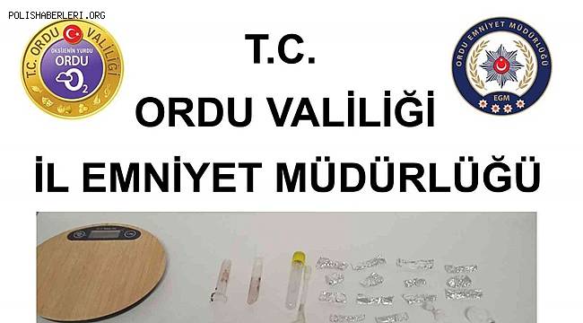 Ordu'da uyuşturucu operasyonlarında 4 kişi tutuklandı