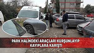 Park halindeki araçları kurşunlayıp kayıplara karıştı 