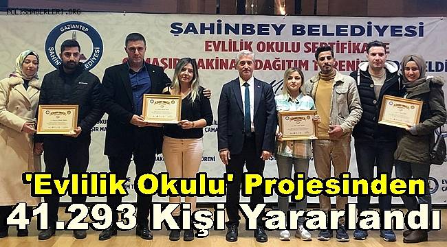 Şahinbey'de 'Evlilik Okulu' Sertifika Töreni Yapıldı