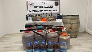 Sahte içki üretilen eve operasyon 