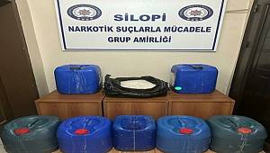 Silopi'de 220 kilogram metamfetamin ele geçirildi