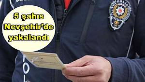 Türkiye’ye yasadışı yollarla giriş yapan 5 şahıs Nevşehir’de yakalandı