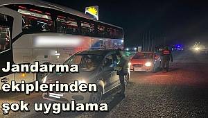 Adıyaman'da jandarma ekiplerinden şok uygulama