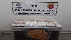 Ayvalık’ta jandarma kaçak tütün operasyonu 