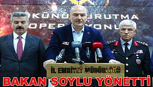 Bakan Soylu'nun yönetimiyle eş zamanlı 'Kökünü Kurutma Operasyonu', 120 gözaltı
