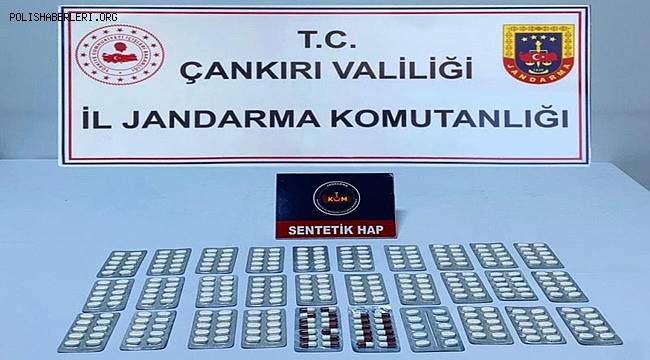 Çankırı’da 331 adet sentetik ecza hapı ele ele geçirildi, 2 gözaltı