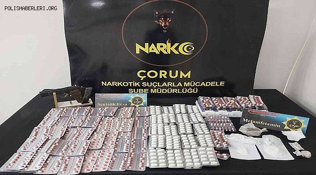 Çorum polisinden uyuşturucu operasyonu 