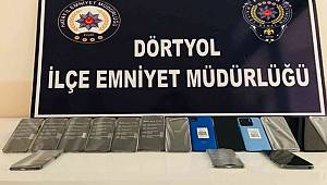 Durdurulan şahsın üzerinden 16 adet kaçak cep telefonu çıktı
