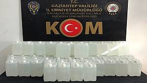 Gaziantep'te 270 litre etil alkol ele geçirildi 