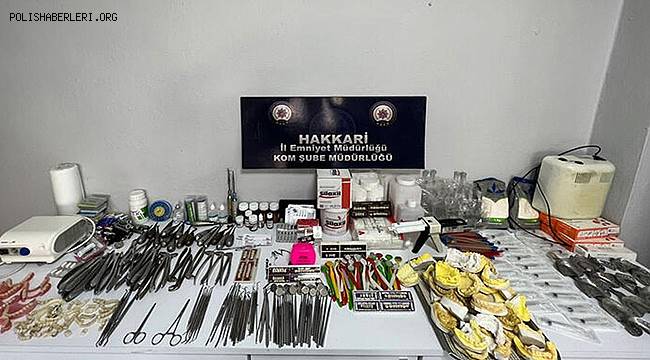 Hakkari'de sahte diş hekimi 2 kişi gözaltına alındı 