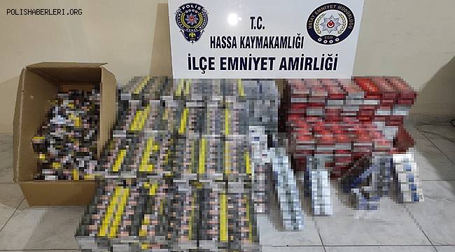 Hatay'da 3 bin 750 paket gümrük kaçağı sigara ele geçirildi 