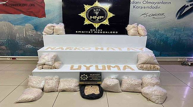 Hatay polisi bir yılda 4 bin 869 operasyonla uyuşturucuya darbe vurdu 