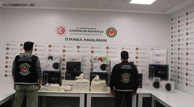 İstanbul Havalimanında kaçak cep telefonu ve oyun konsolu operasyonu