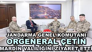 Jandarma Genel Komutanı Orgeneral Çetin, Mardin Valiliğini ziyaret etti